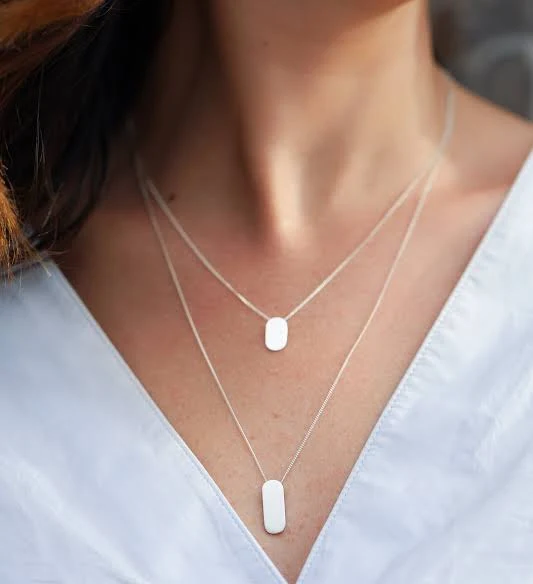 accessory Double Layered Silver Necklace Etsy - SofiaKovJewelry $201.93