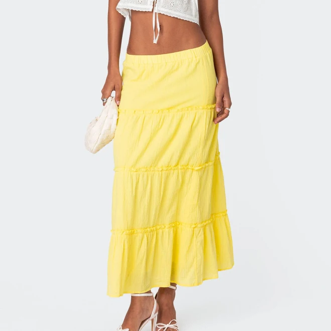 skirt Edikted Charlotte Tiered Maxi Skirt edikted $39