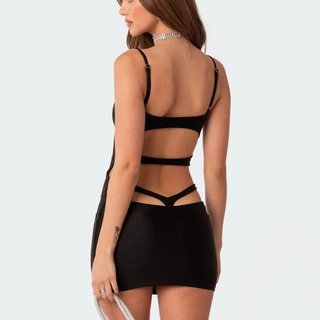 dress Edikted Women's Elise Back Cut Out Mini Dress edikted $36