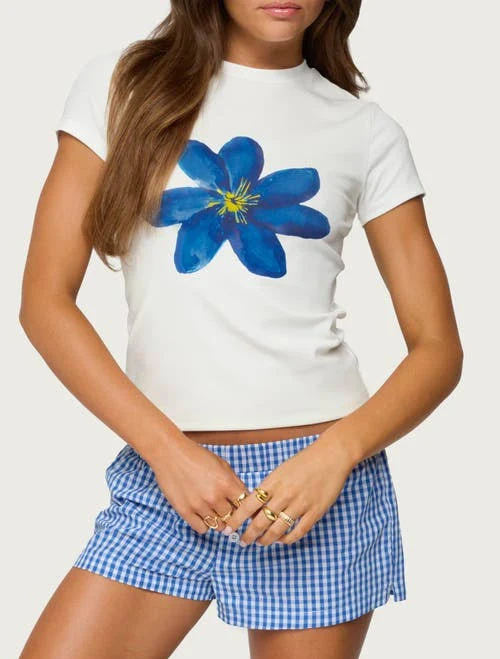 top Edikted Women's Marelle Flower Graphic T-Shirt Nordstrom $28.8