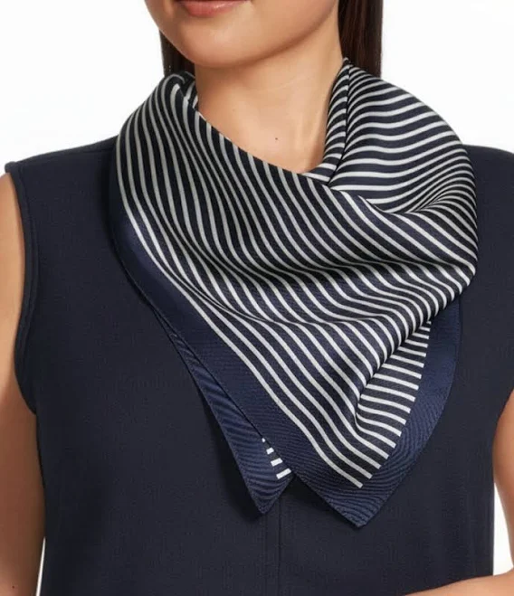 accessory Eileen Fisher Women's Striped Silk Twill Bandana Dillard's $198