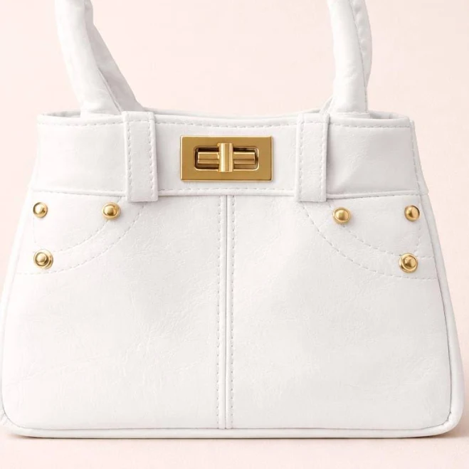 bag Elegant Women's Mini Top Handle Bag with Gold Details Etsy - Seller $26.91