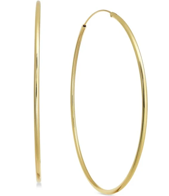 accessory Essentials Women's Large Endless Hoop Earrings Macy's $17.5
