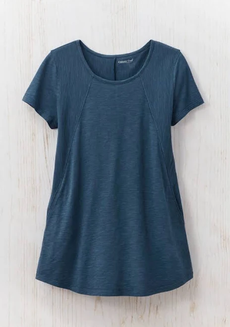 blouses Everyday Ease Slub Tunic Coldwater Creek $44.95