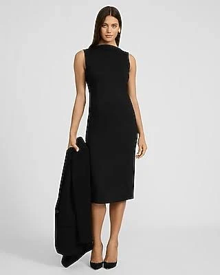 sleeveless top Express Women's Work Signature Ponte Midi Dress Express $49