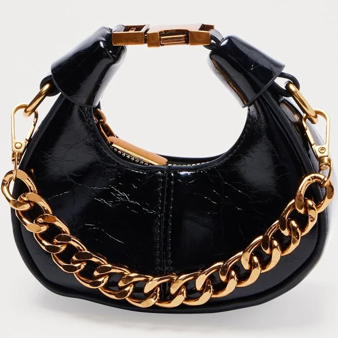 bag Fashion Nova Lil' Link Mini Faux Leather Clutch Fashion Nova $13.99