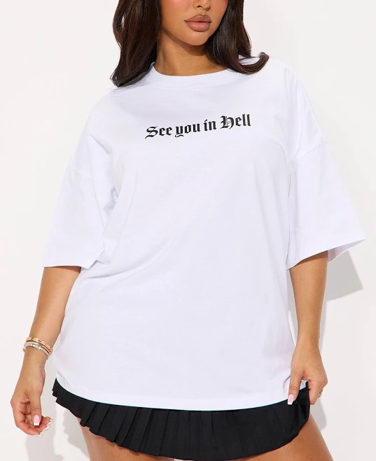 top Fashion Nova Oversized Graphic T-Shirt Fashion Nova $7.98
