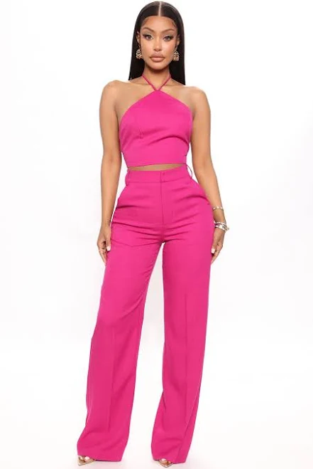 matching set Fashion Nova Size Sleeveless Linen Pant Set Fashion Nova $39.99