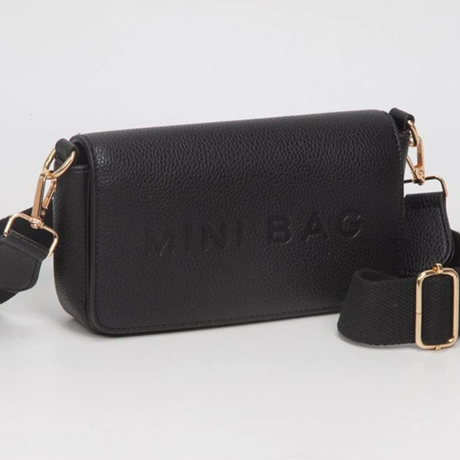 bag Faux Leather Mini Bag with Message Structured ShopSimon $49.68