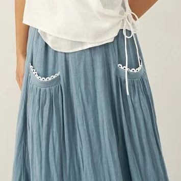 halter top Faye Linen Halter Neck Tie-Front Crop Top Linticoshop $84.9