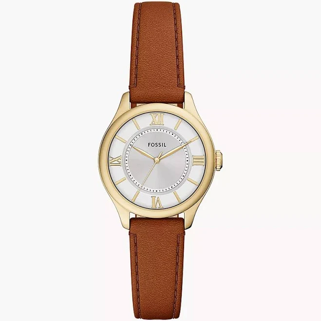 accessory Fossil Women's Gilmore Three-Hand Croco Leather Watch Fossil $140