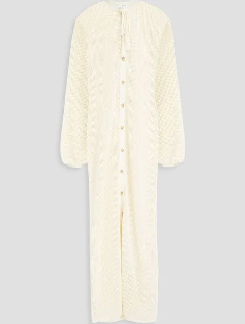 dress FRAME Crocheted cotton-blend midi dress - Women - Cream Dresses - XS THE OUTNET $174