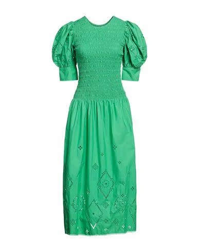 dress Ganni Women's Broderie Anglaise Midi-Dress YOOX $150