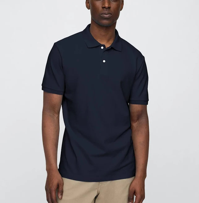 top Gap Men's Stretch Pique Polo Shirt Gap Factory $13.99