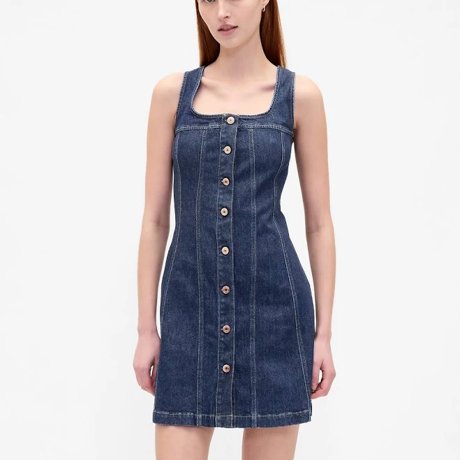 dress Gap Women's Bistretch Seamed Mini Dress Gap $44