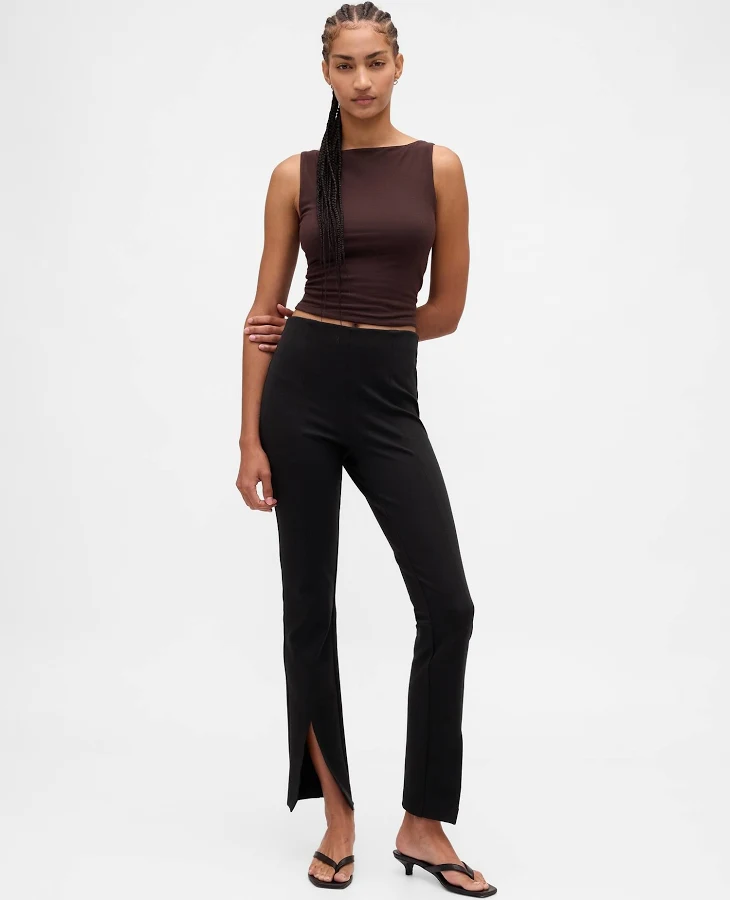 leggings Gap Women's High-Rise Split-Hem Flare Pants Gap $47
