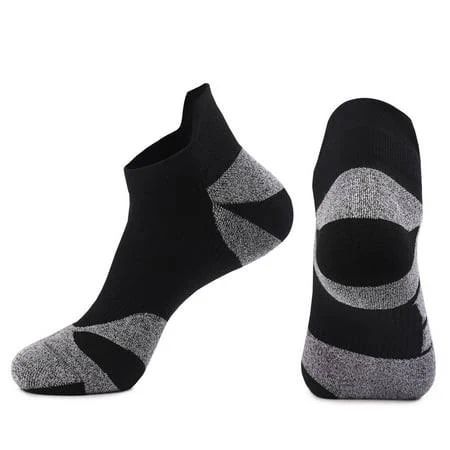 accessory Gapacks Men's Gray Athletic Socks - One Size Fits All, Nylon Spandex Blend, Moisture-Wicking, Reinforced Heel & Toe, Blister Resistant for Running, Walmart - MoterRab $8.76