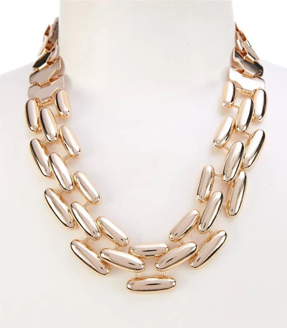 accessory Gemma Layne Oversized Chunky Link Statement Necklace Dillard's $58