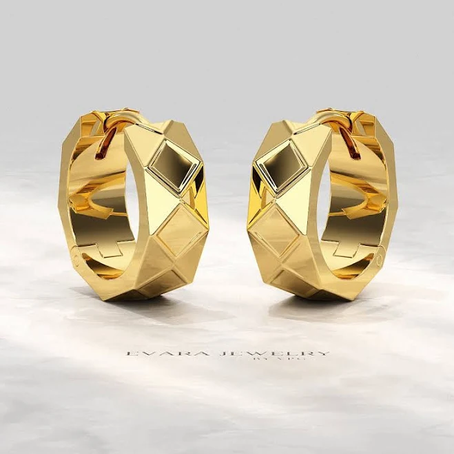 accessory Geometric Hoop Earrings Evara Jewelry $682.5