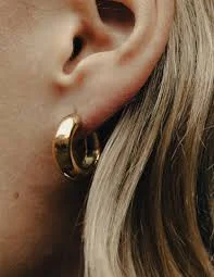accessory Gold Medium Bold Hoop Earrings Etsy $41.48