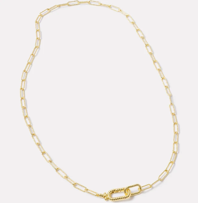 accessory Gorjana Women's 18k Gold Crew Link Necklace Evereve $78