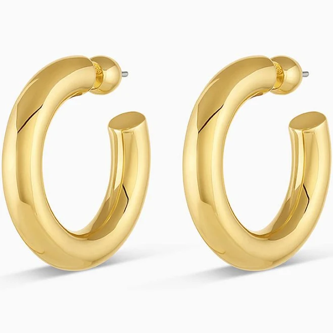 accessory Gorjana Women's Lou Statement Stainless Steel Hoops gorjana $88