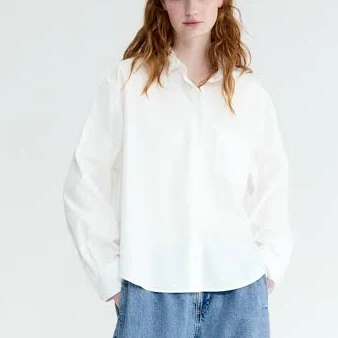 outerwear H&M Ladies Oversized Poplin Shirt H&M $19.99