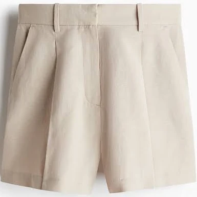 bottom H&M Linen-Blend Shorts H&M $16.99