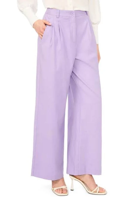 culottes Halogen Women's High-Waist Pleated Linen Blend Dress Pants Nordstrom $99