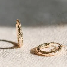 accessory Hammered gold hoop earrings textured hoop earrings Minimal Hoops Chic Dainty hoop Earrings Simple Everyday Earrings Gifts for Her women Etsy $24.39
