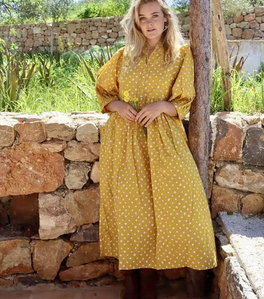 dress Hand Block Printed Cotton Maxi Dress Etsy - AUROBELLE $129.53