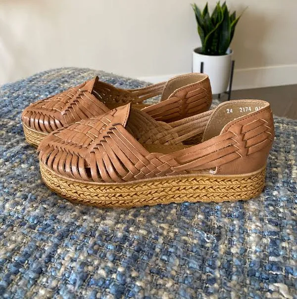 shoes Handmade Artisan Leather Huarache Espadrille Sandals Etsy - ShopModernLatina $51.99
