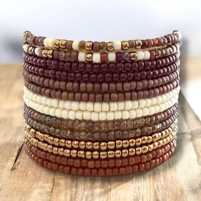accessory Handmade Boho Stackable Stretch Beaded Bracelet Etsy - Seller $5.5