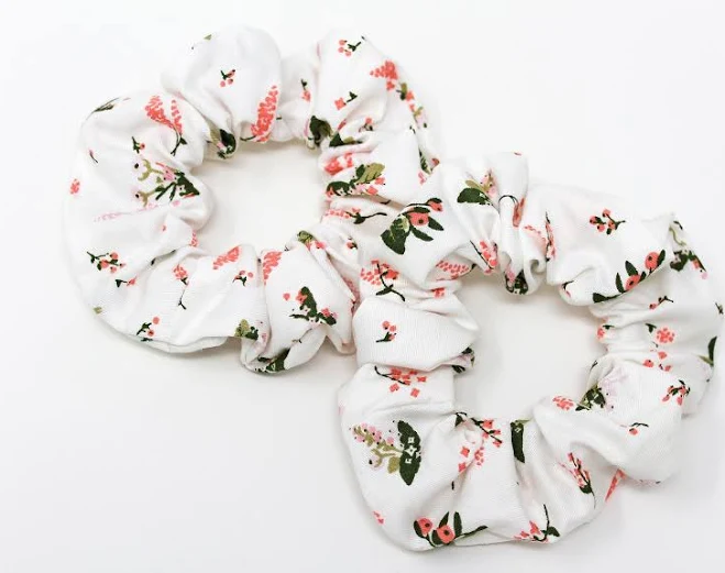 accessory Handmade Floral Print Hair Scrunchie Etsy - TopKnotFavors $2.7