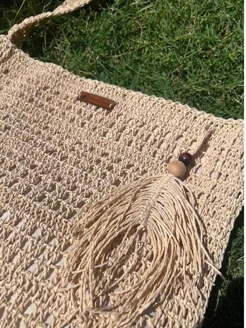 bag Handmade Raffia and Straw Beach Bag Etsy - Seller $99
