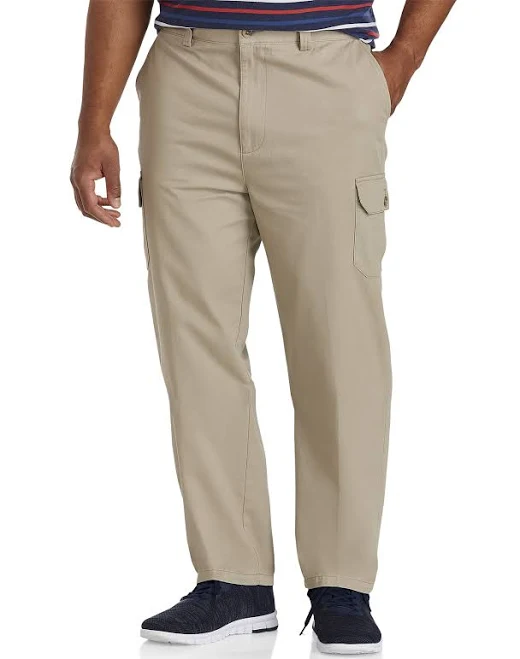 cargo pants Harbor Bay by DXL Men's Continuous Comfort Cargo Pants DXL $60