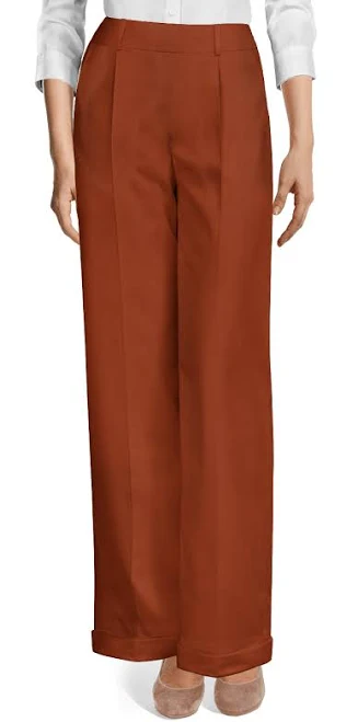 pants High-Waisted Pleated Linen Wide Leg Pants Sumissura $149