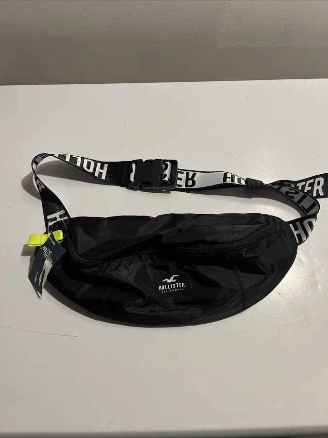bag Hollister Large Fanny Pack Black & Neon Yellow W/ Adjustable Strap eBay $19.99