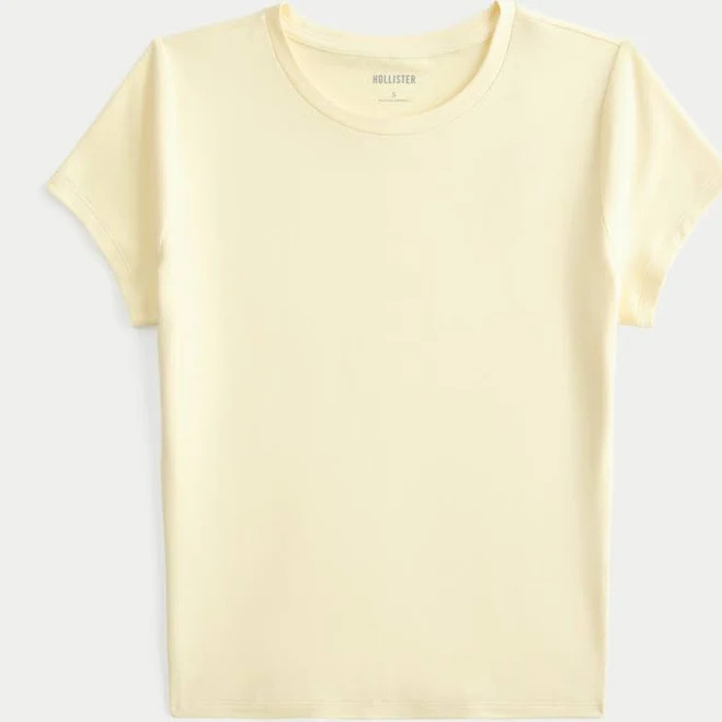 top Hollister Women's Seamless Baby Tee Hollister Co - Official $11.99