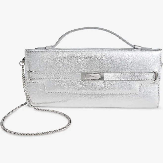 bag INC International Concepts Women's Avahh Sculpted Metallic Clutch Macy's $79.5