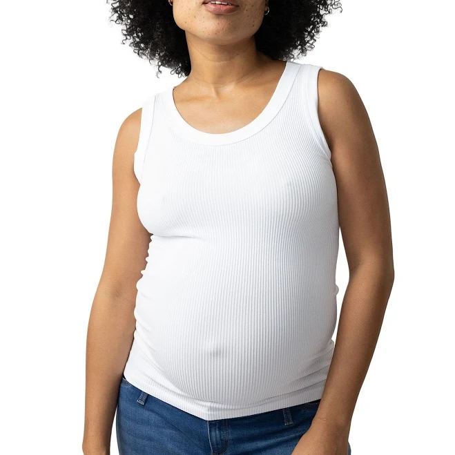 top Ingrid & Isabel For Every Belly Women's Maternity Seamless Fitted RibTank Walmart $9.98