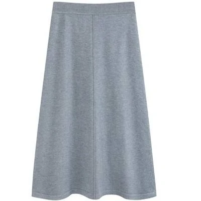 skirt Inspire Chic Women's A-Line Elastic High Waist Ribbed Knit Sweater Skirt Target $35.99
