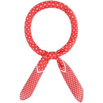 accessory Inspire Chic Women's Square Retro Silky Polka Dot Head Wrap Target $11.29