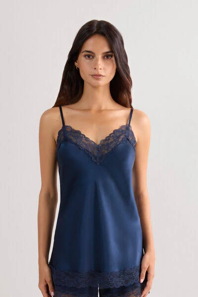 top Intimissimi Lace Silk Top Intimissimi $85