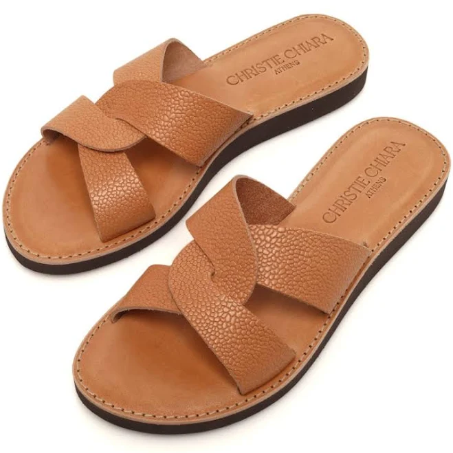 shoes Italian Leather Slides Etsy - ChristieChiaraSandal $93.53