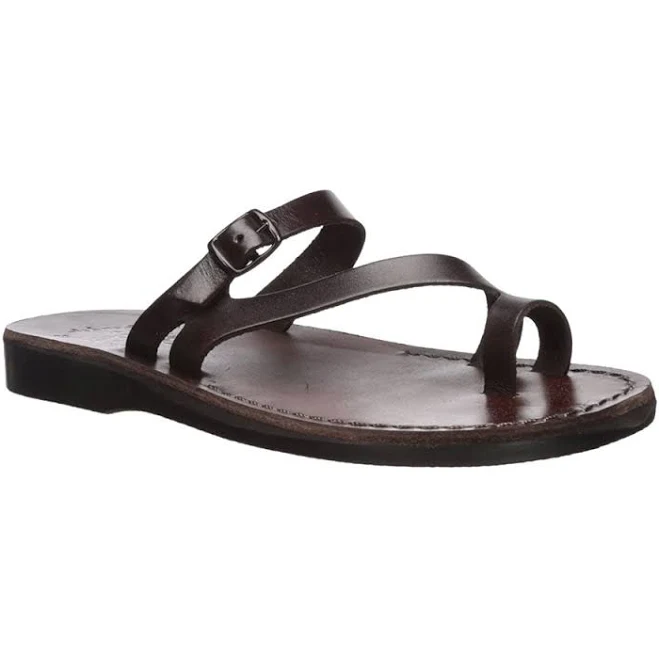 shoes Jerusalem Sandals Women's Nuri Leather Slide Sandals Jerusalem Sandals $77.95