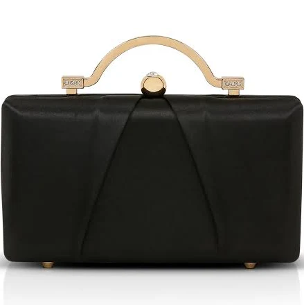 bag Jewel Badgley Mischka Women's Emma Satin Minaudiere Clutch with Outer Pocket Badgley Mischka Web $90