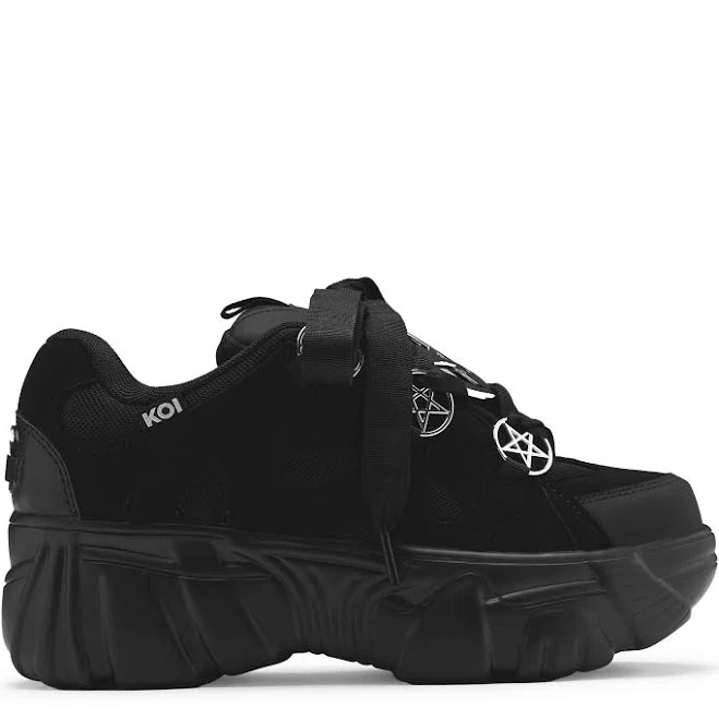 shoes Koi Necromancer Chunky Platform Trainers KOI Footwear Official $121