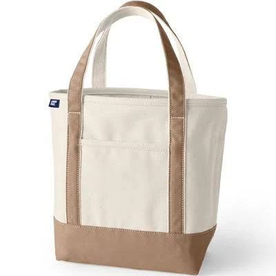 bag Lands' End Medium 5 Pocket Open Top Canvas Tote Bag Target $39.95