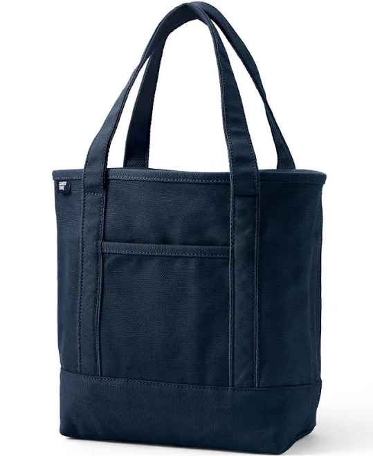 bag Lands' End Women's Medium 5 Pocket Open Top Canvas Tote Bag Macy's $35.96